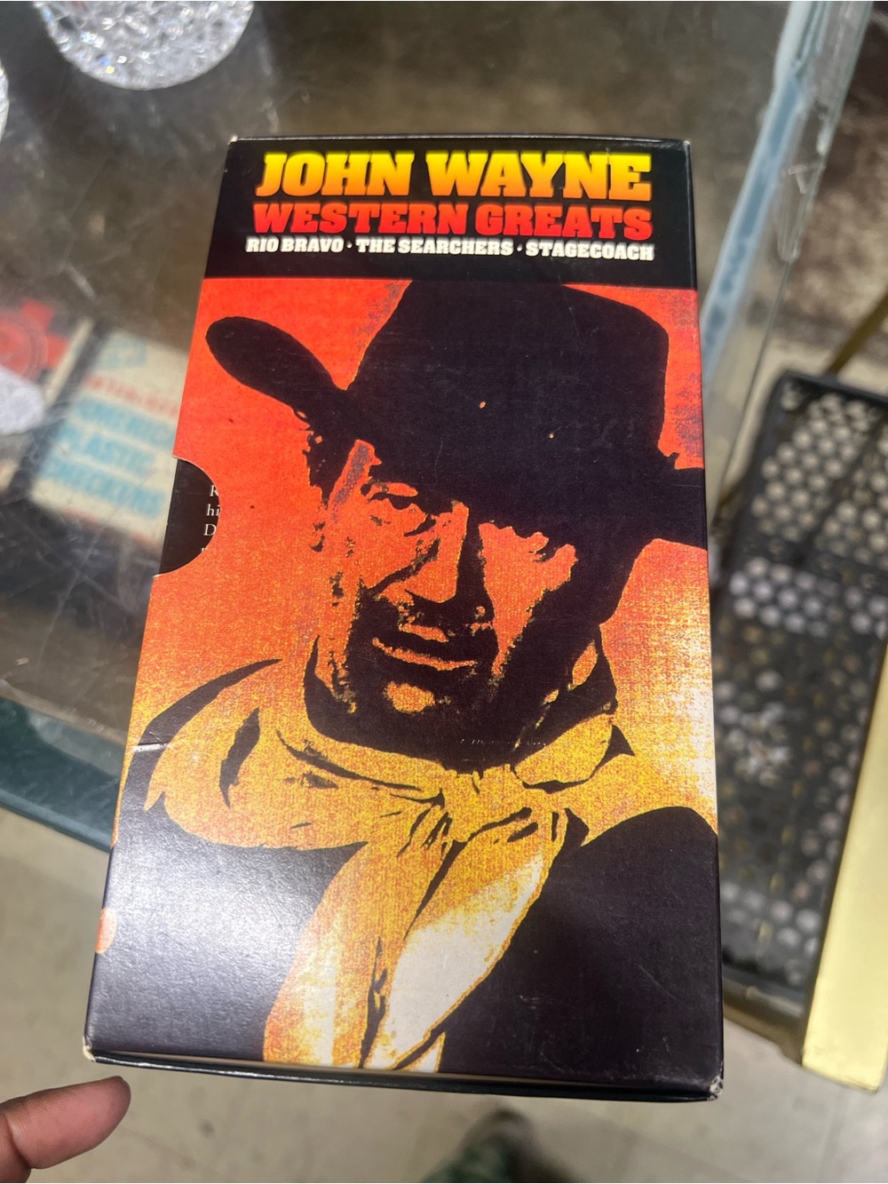 John Wayne Western Greats VHS Boxset - Black, Orange, Yellow